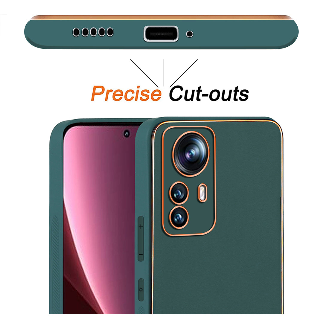 Leather PC TPU Case for Xiaomi 12 Pro 5G