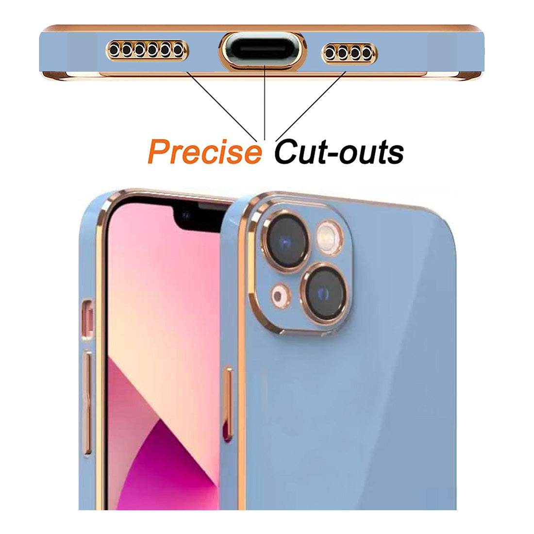 Electroplating TPU Cover for Apple iPhone 13