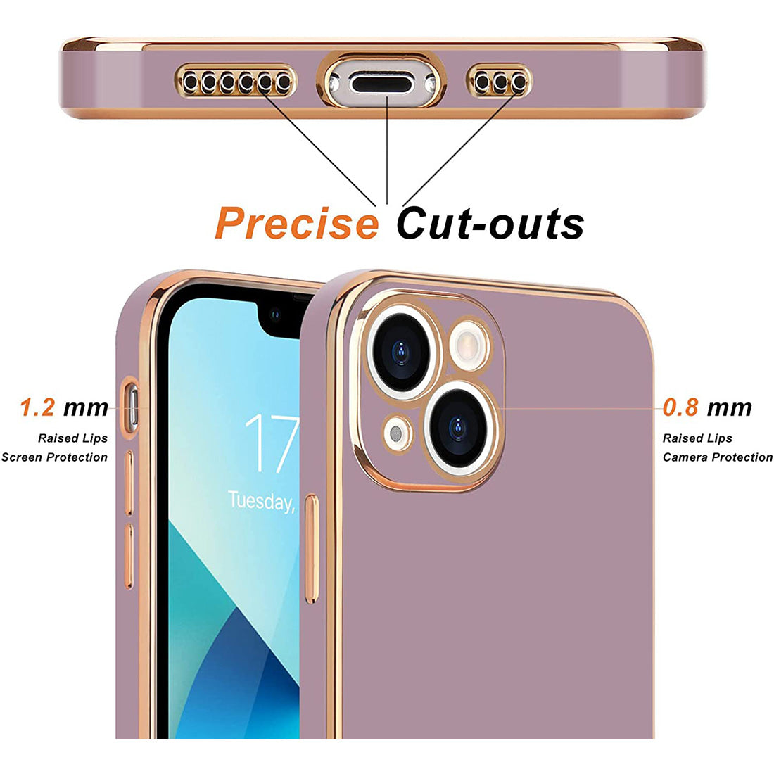 Electroplating TPU Cover for Apple iPhone 13