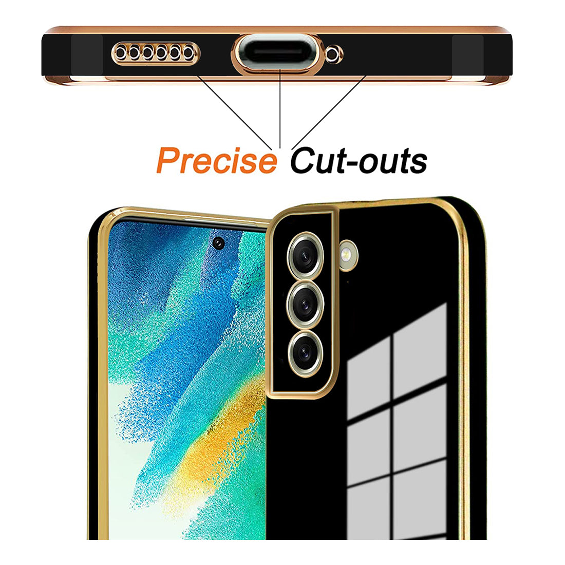 Electroplating TPU Cover for Samsung Galaxy S21 FE 5G