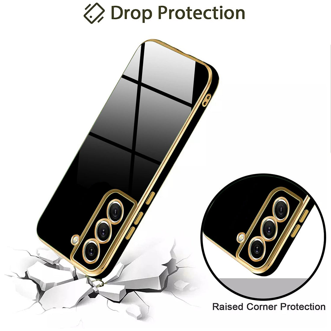 Electroplating TPU Cover for Samsung Galaxy S21 FE 5G