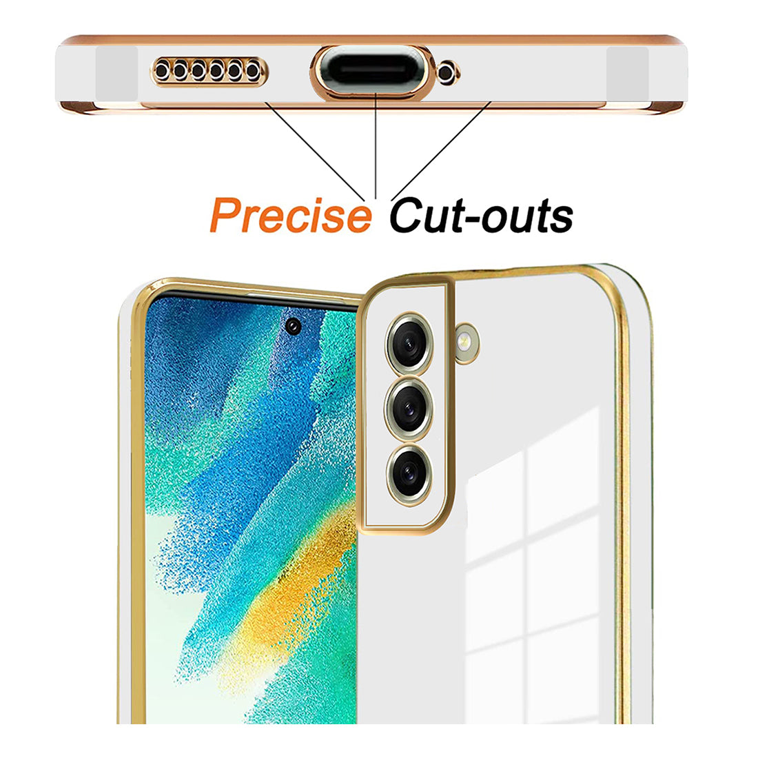 Electroplating TPU Cover for Samsung Galaxy S21 FE 5G