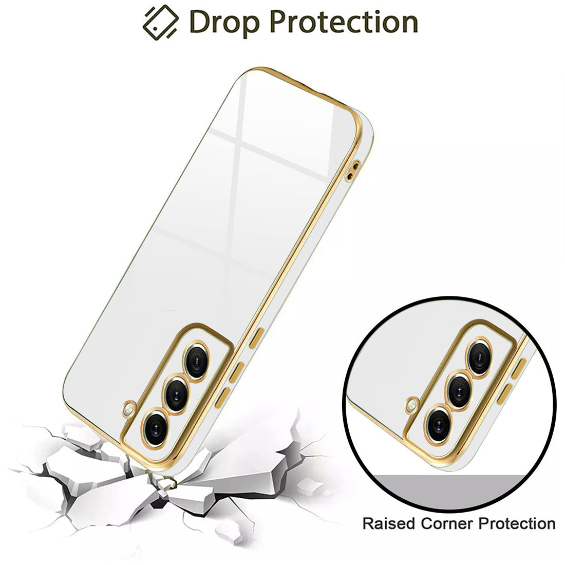 Electroplating TPU Cover for Samsung Galaxy S21 FE 5G