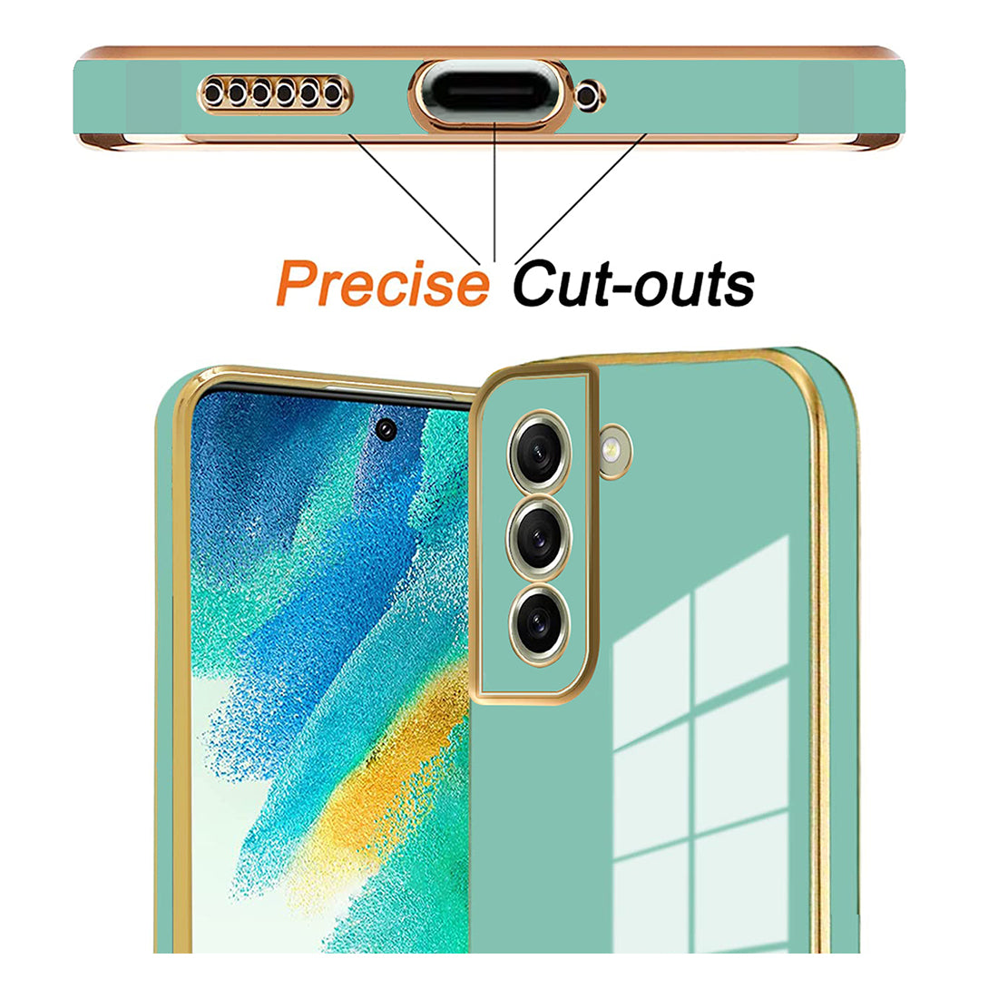 Electroplating TPU Cover for Samsung Galaxy S21 FE 5G
