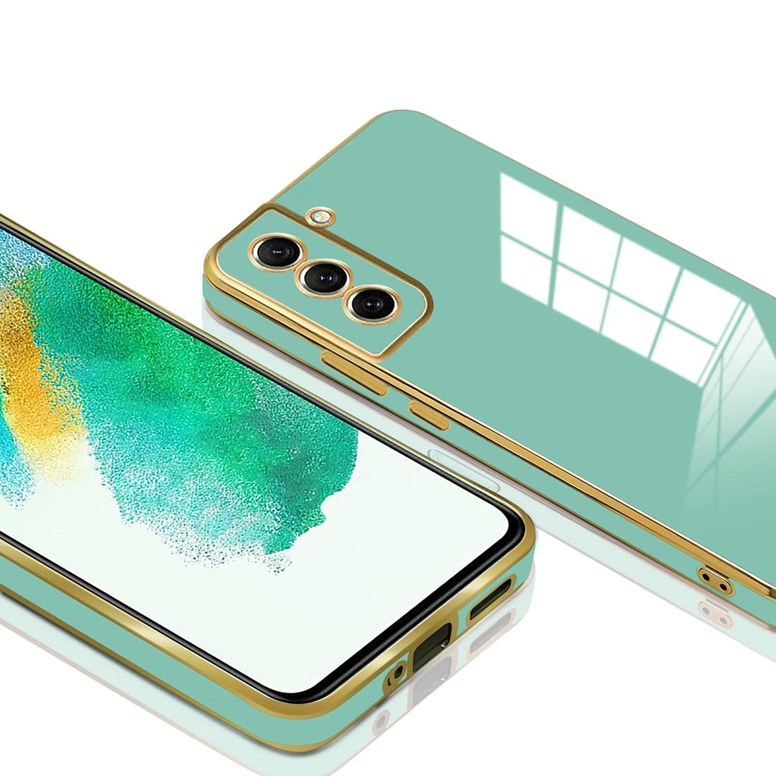 Electroplating TPU Cover for Samsung Galaxy S21 FE 5G