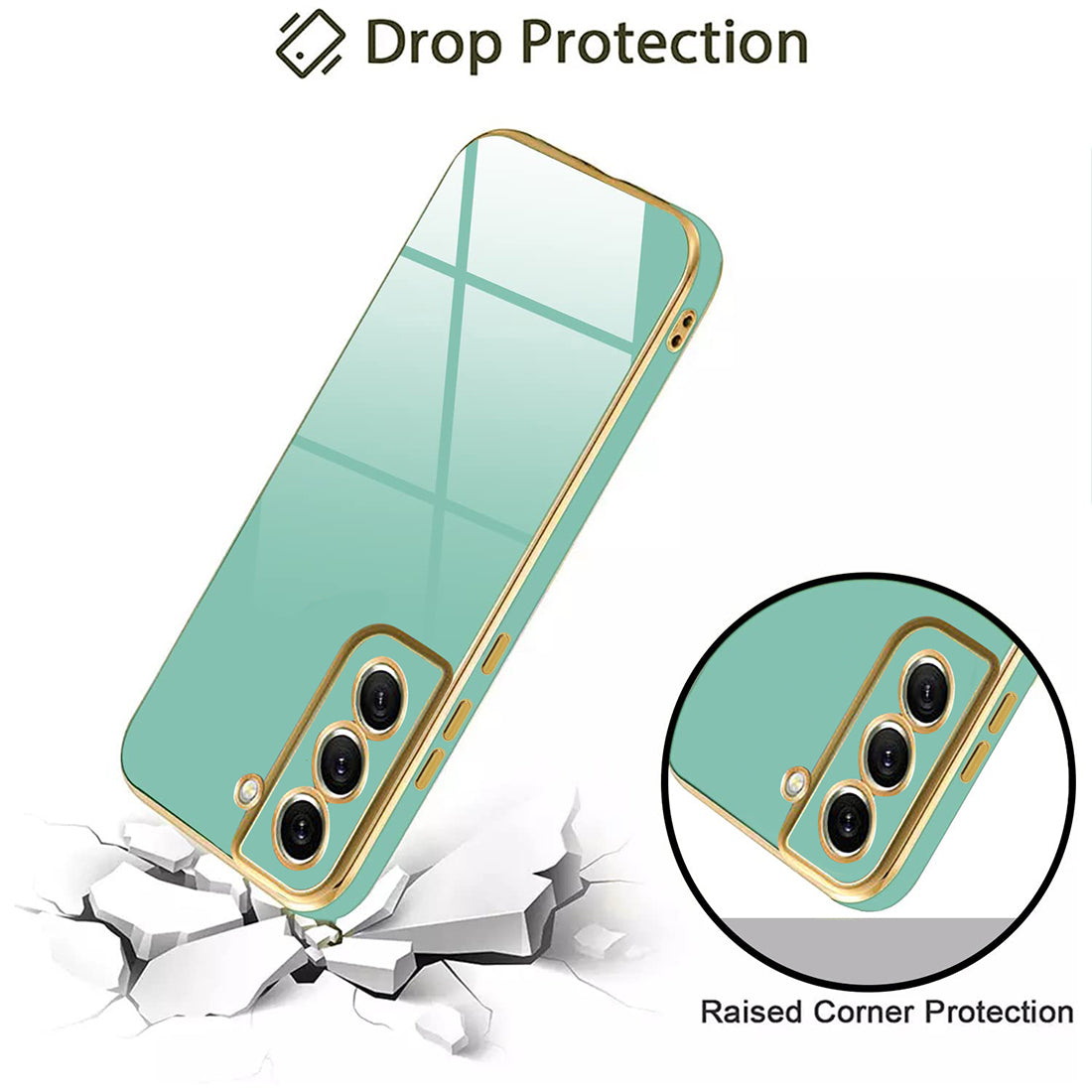 Electroplating TPU Cover for Samsung Galaxy S21 FE 5G