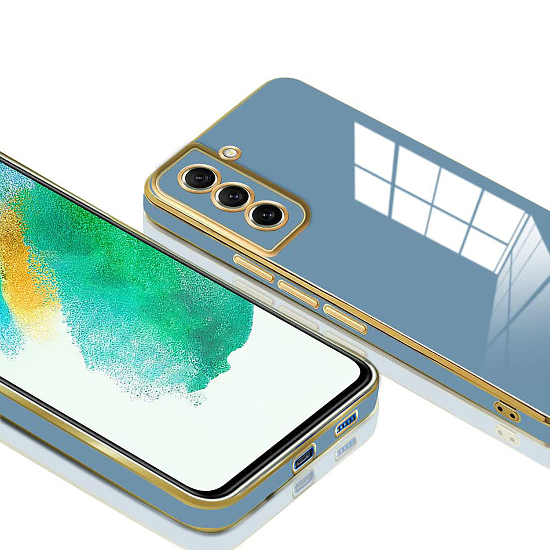 Electroplating TPU Cover for Samsung Galaxy S21 FE 5G