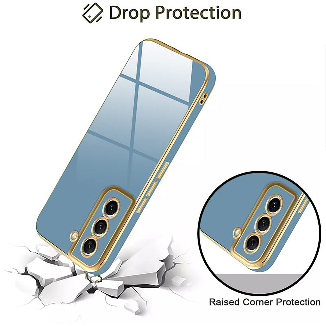 Electroplating TPU Cover for Samsung Galaxy S21 FE 5G