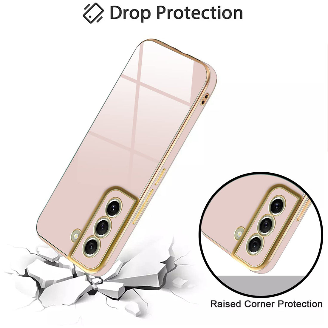 Electroplating TPU Cover for Samsung Galaxy S21 FE 5G