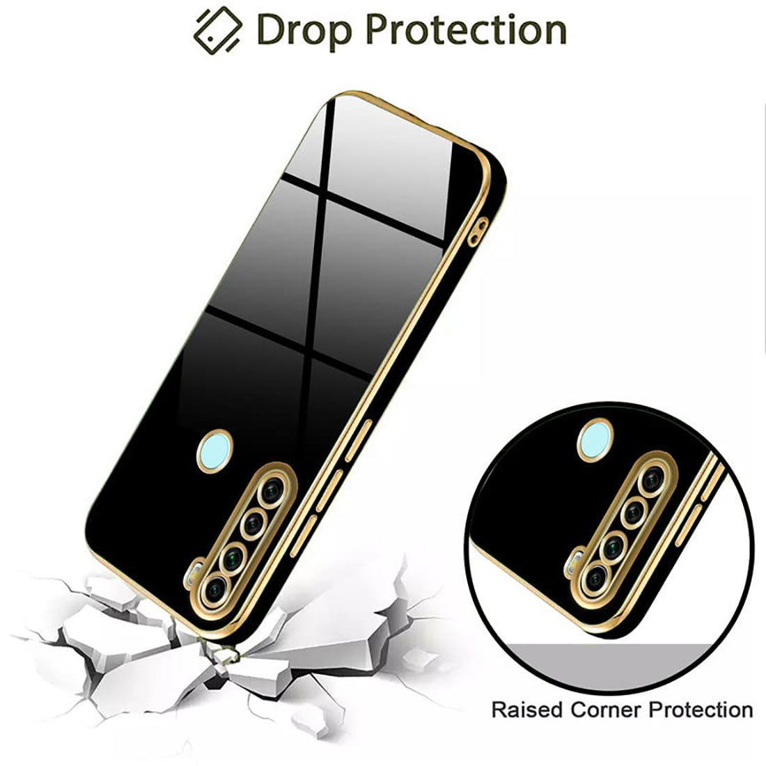 Electroplating TPU Cover for Mi Redmi Note 8 4G