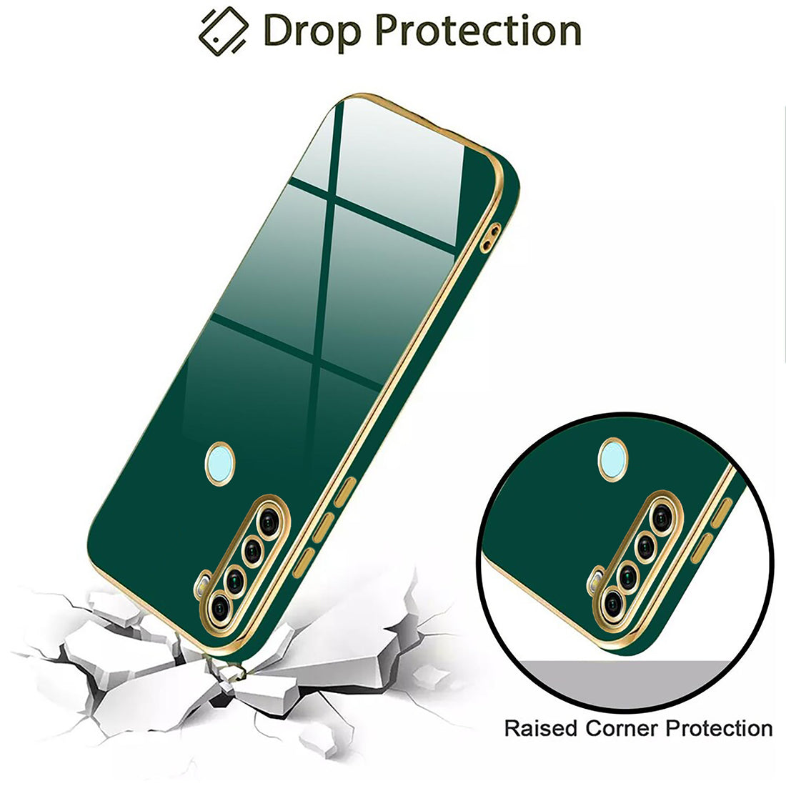 Electroplating TPU Cover for Mi Redmi Note 8 4G