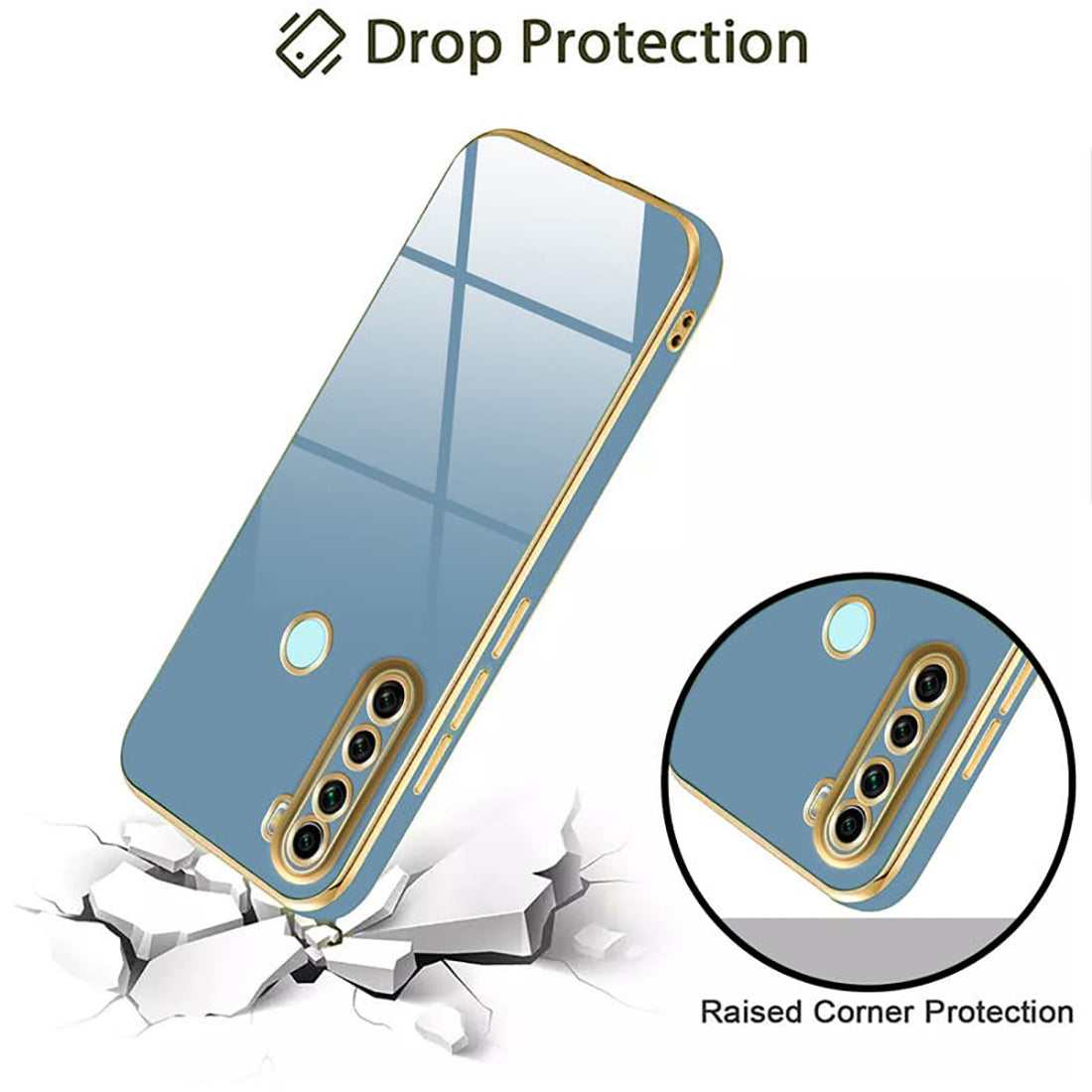 Electroplating TPU Cover for Mi Redmi Note 8 4G