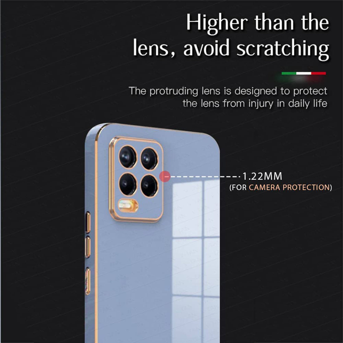 Electroplating TPU Cover for Realme 8 4G / 8 Pro 4G