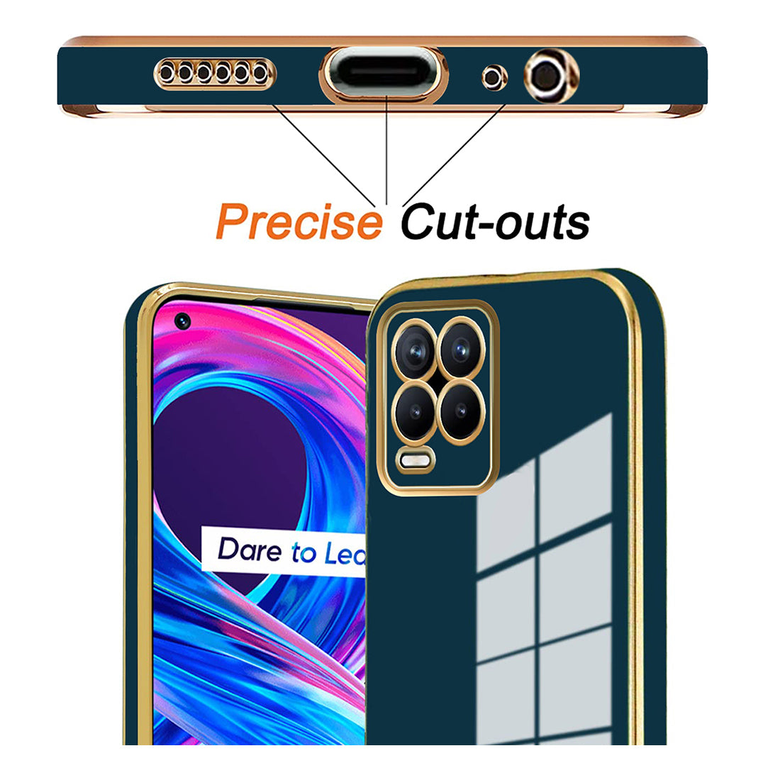 Electroplating TPU Cover for Realme 8 4G / 8 Pro 4G