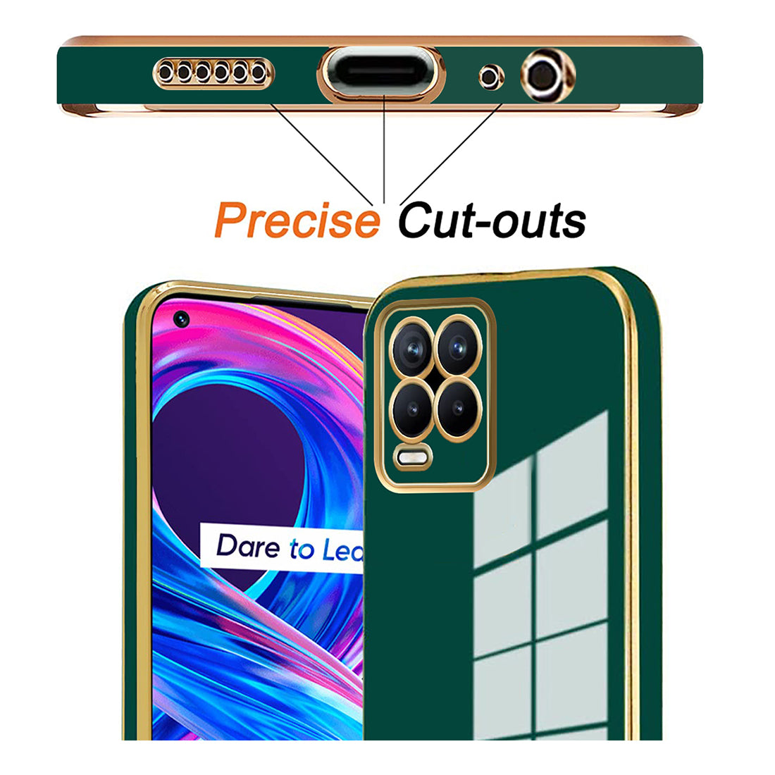 Electroplating TPU Cover for Realme 8 4G / 8 Pro 4G