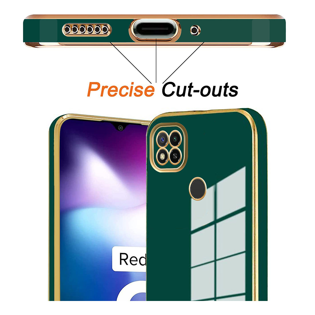 Electroplating TPU Cover for Mi Redmi 9 / 9A / 9C / 9i