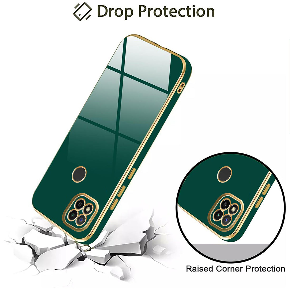 Electroplating TPU Cover for Mi Redmi 9 / 9A / 9C / 9i