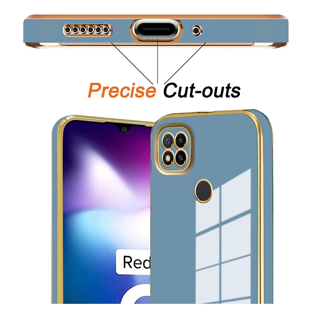 Electroplating TPU Cover for Mi Redmi 9 / 9A / 9C / 9i