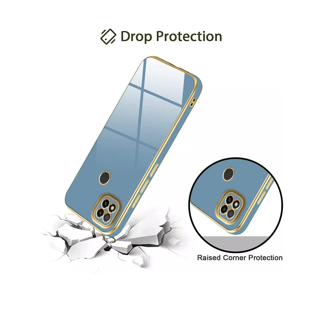 Electroplating TPU Cover for Mi Redmi 9 / 9A / 9C / 9i