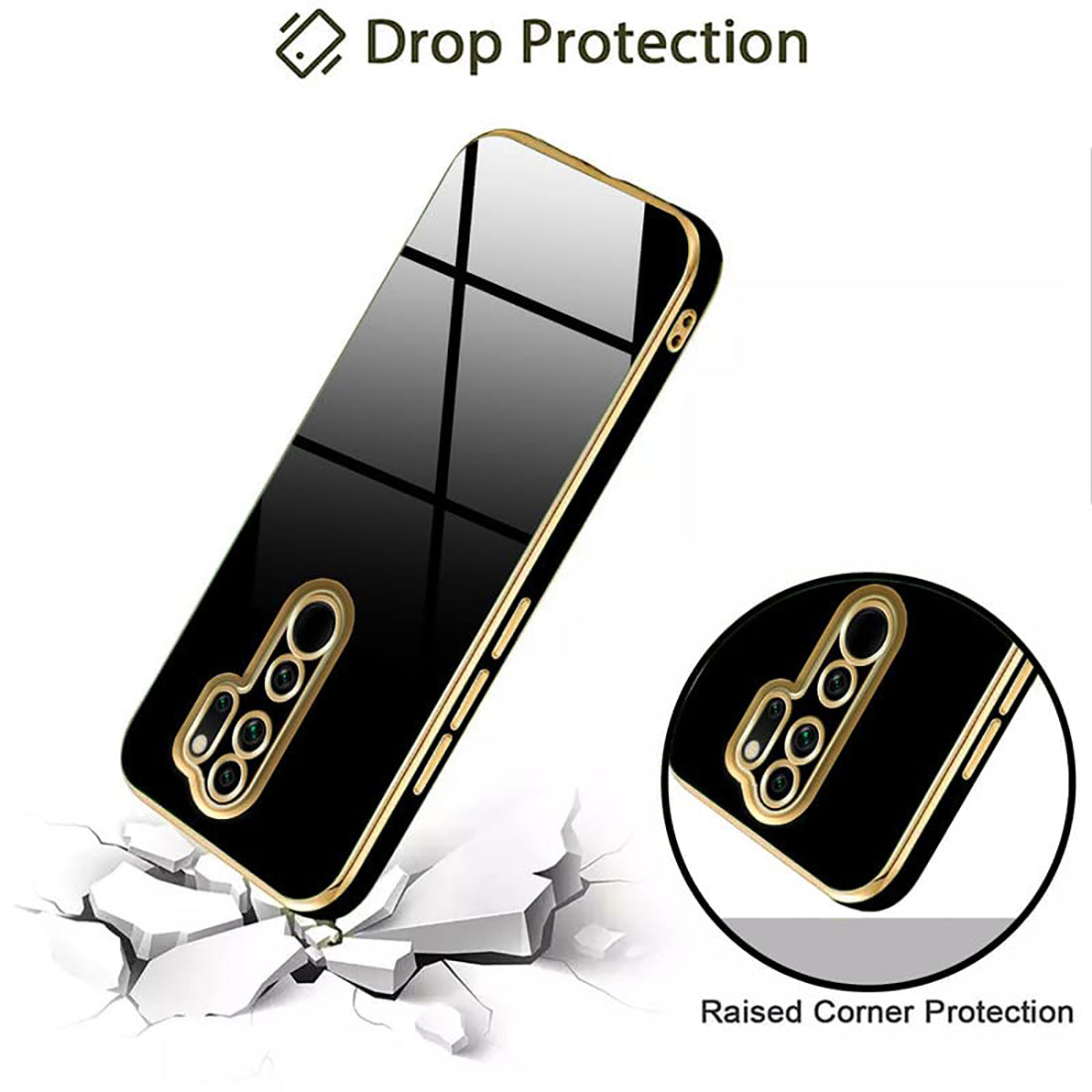 Electroplating TPU Cover for Mi Redmi Note 8 Pro 4G