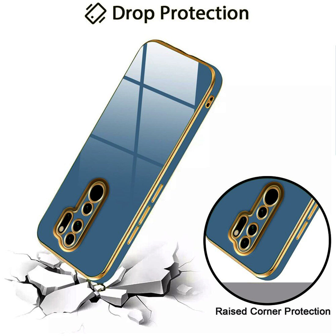 Electroplating TPU Cover for Mi Redmi Note 8 Pro 4G