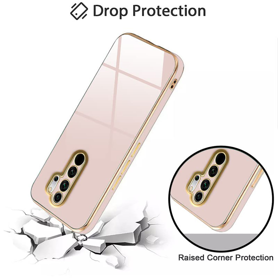 Electroplating TPU Cover for Mi Redmi Note 8 Pro 4G