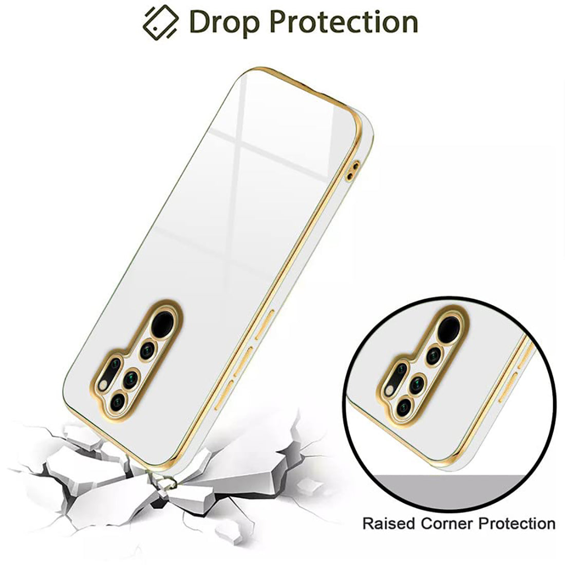 Electroplating TPU Cover for Mi Redmi Note 8 Pro 4G
