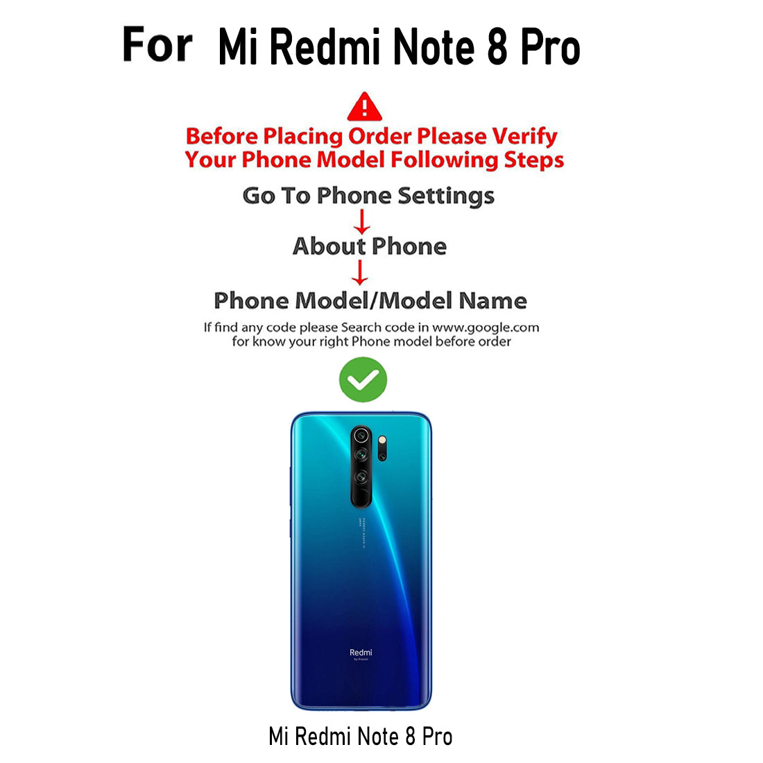 Electroplating TPU Cover for Mi Redmi Note 8 Pro 4G
