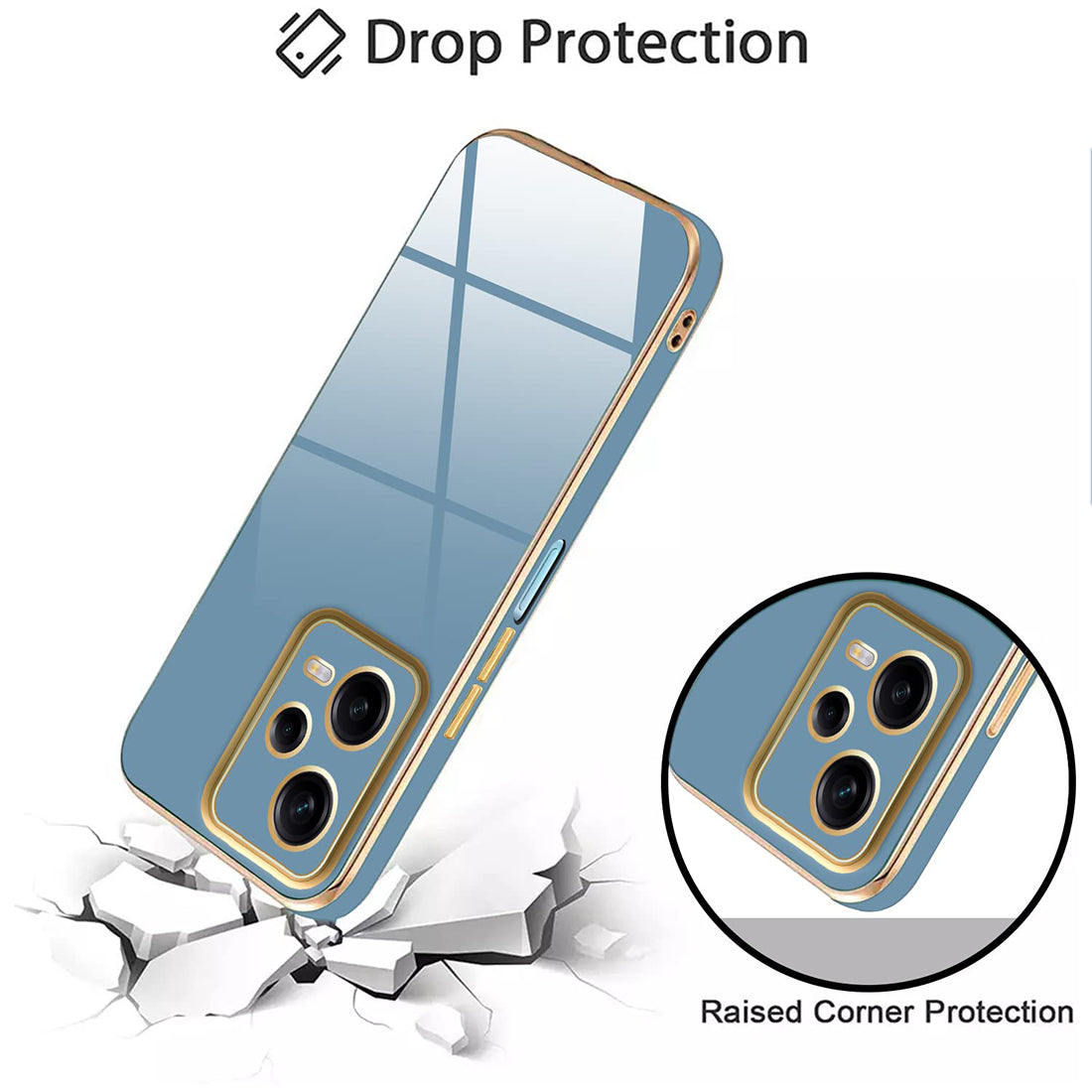 Electroplating TPU Cover for Redmi Note 12 Pro 5G