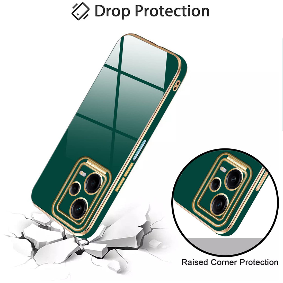 Electroplating TPU Cover for Redmi Note 12 Pro 5G