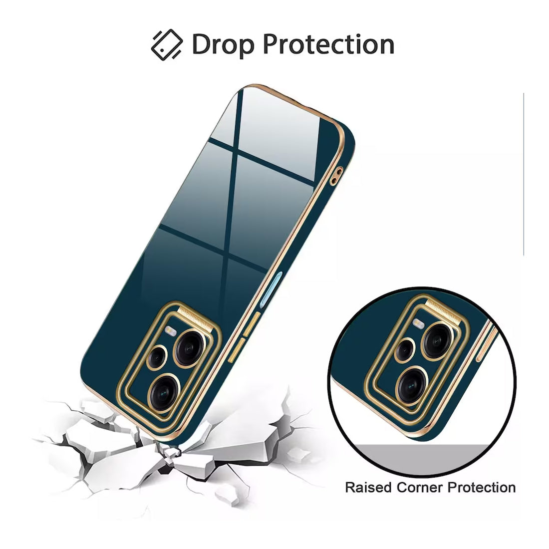 Electroplating TPU Cover for Redmi Note 12 Pro 5G