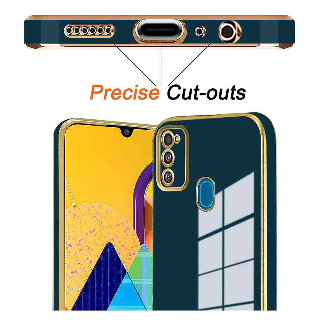 Electroplating TPU Cover for Samsung Galaxy M21 / M30s / M21 2021 Edition