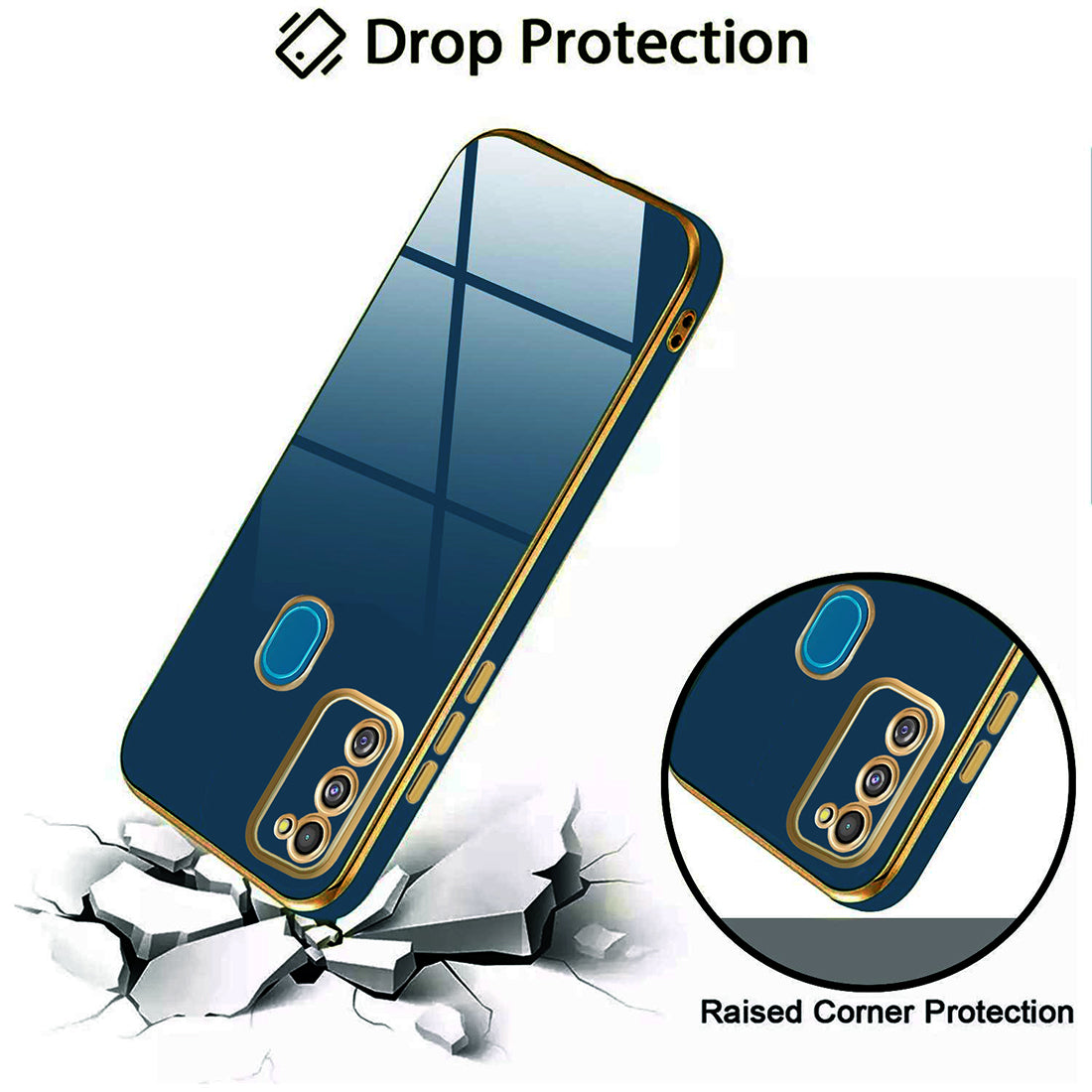 Electroplating TPU Cover for Samsung Galaxy M21 / M30s / M21 2021 Edition
