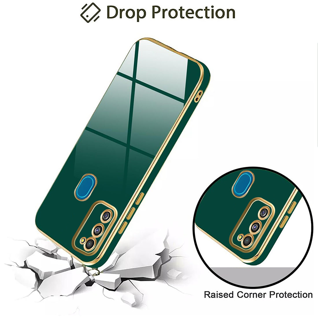 Electroplating TPU Cover for Samsung Galaxy M21 / M30s / M21 2021 Edition