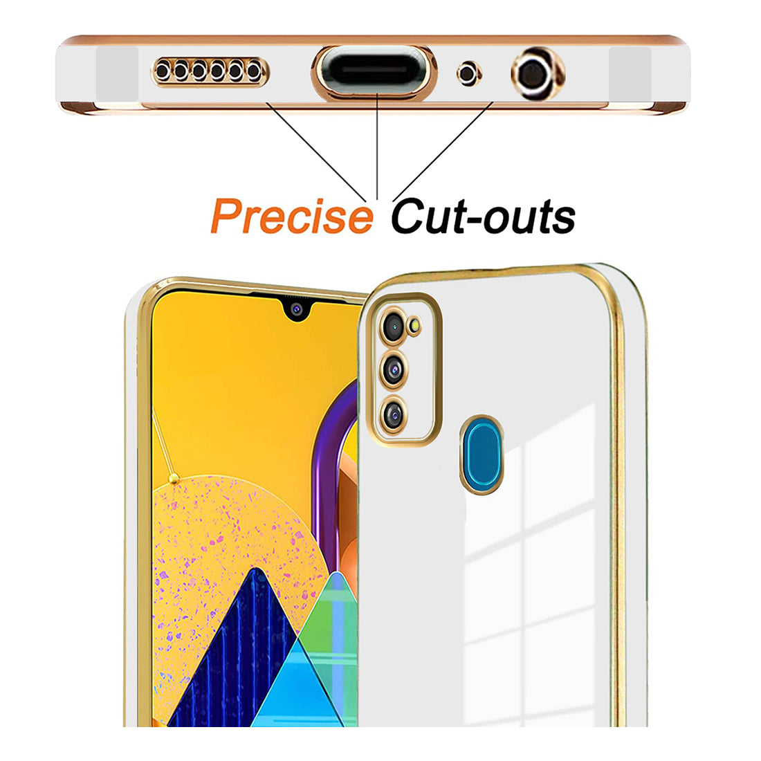 Electroplating TPU Cover for Samsung Galaxy M21 / M30s / M21 2021 Edition