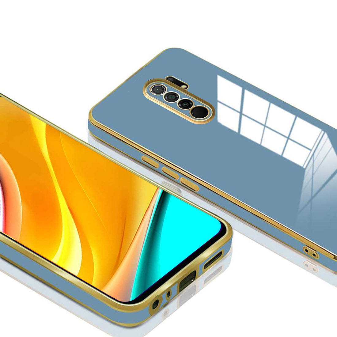 Electroplating TPU Cover for Mi Redmi 9 Prime / Poco M2