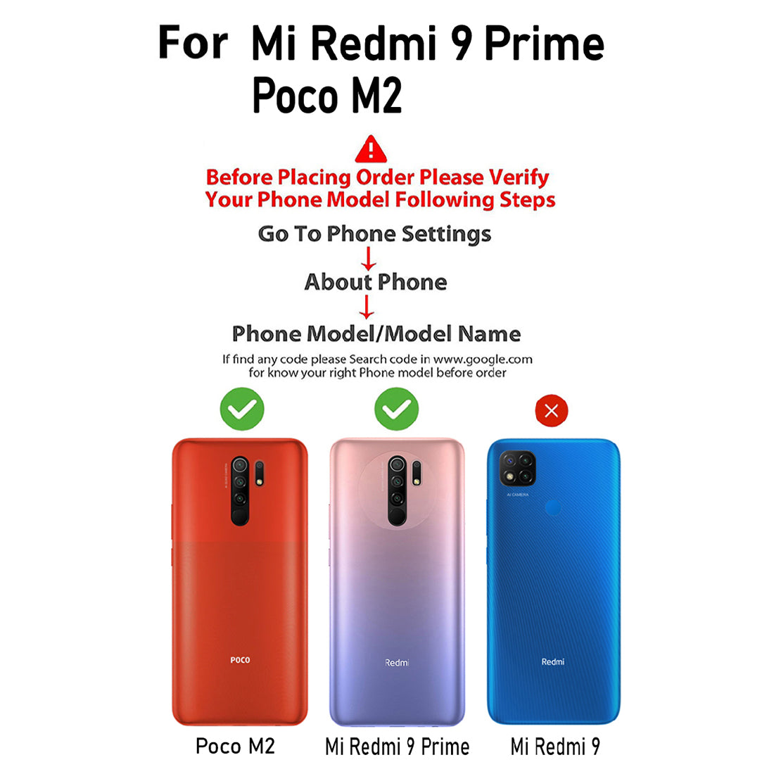 Electroplating TPU Cover for Mi Redmi 9 Prime / Poco M2