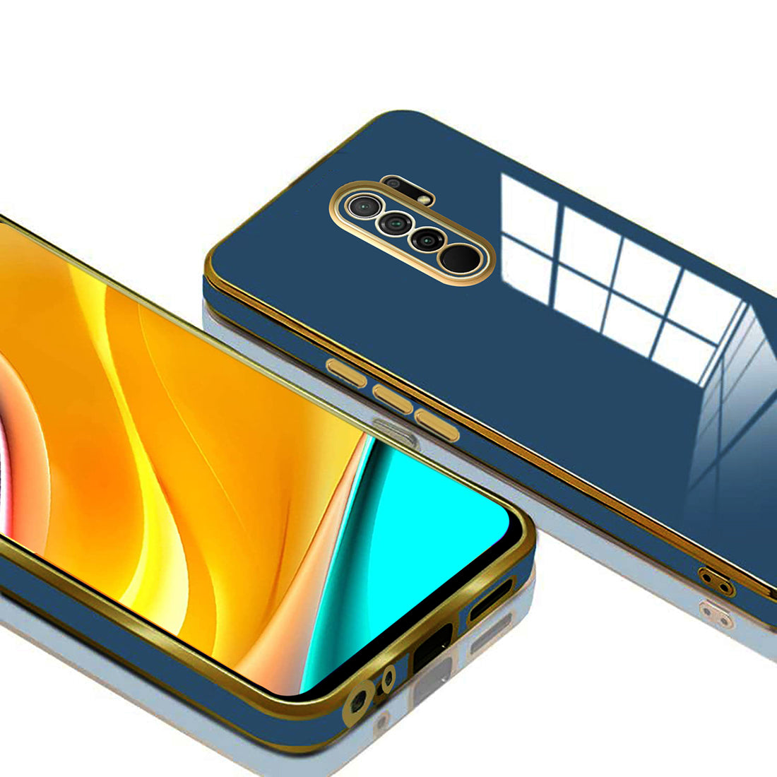 Electroplating TPU Cover for Mi Redmi 9 Prime / Poco M2