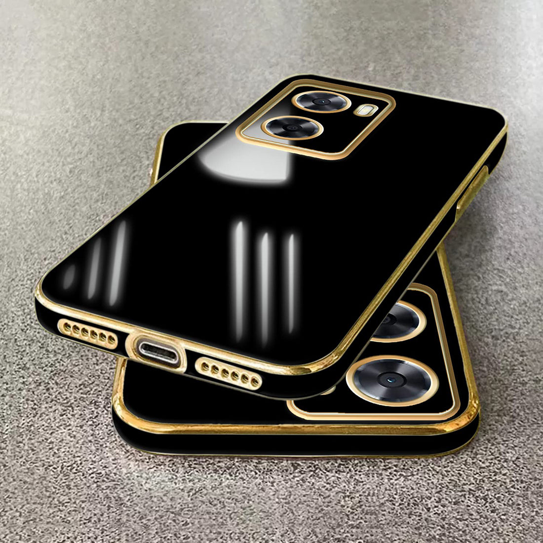 Electroplating TPU Cover for Oppo A57 5G / K10 5G / A77 5G / Realme Narzo 50 5G