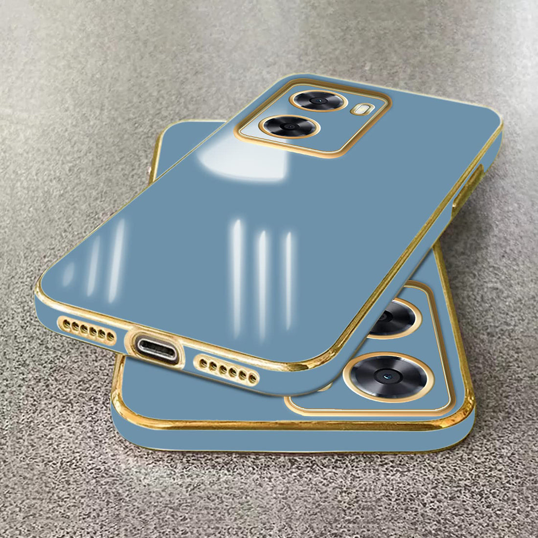 Electroplating TPU Cover for Oppo A57 5G / K10 5G / A77 5G / Realme Narzo 50 5G