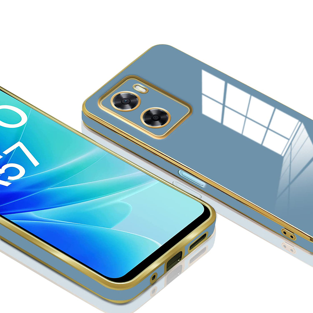 Electroplating TPU Cover for Oppo A57 5G / K10 5G / A77 5G / Realme Narzo 50 5G