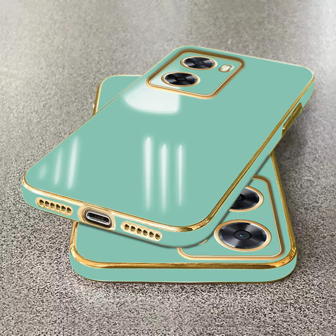Electroplating TPU Cover for Oppo A57 5G / K10 5G / A77 5G / Realme Narzo 50 5G