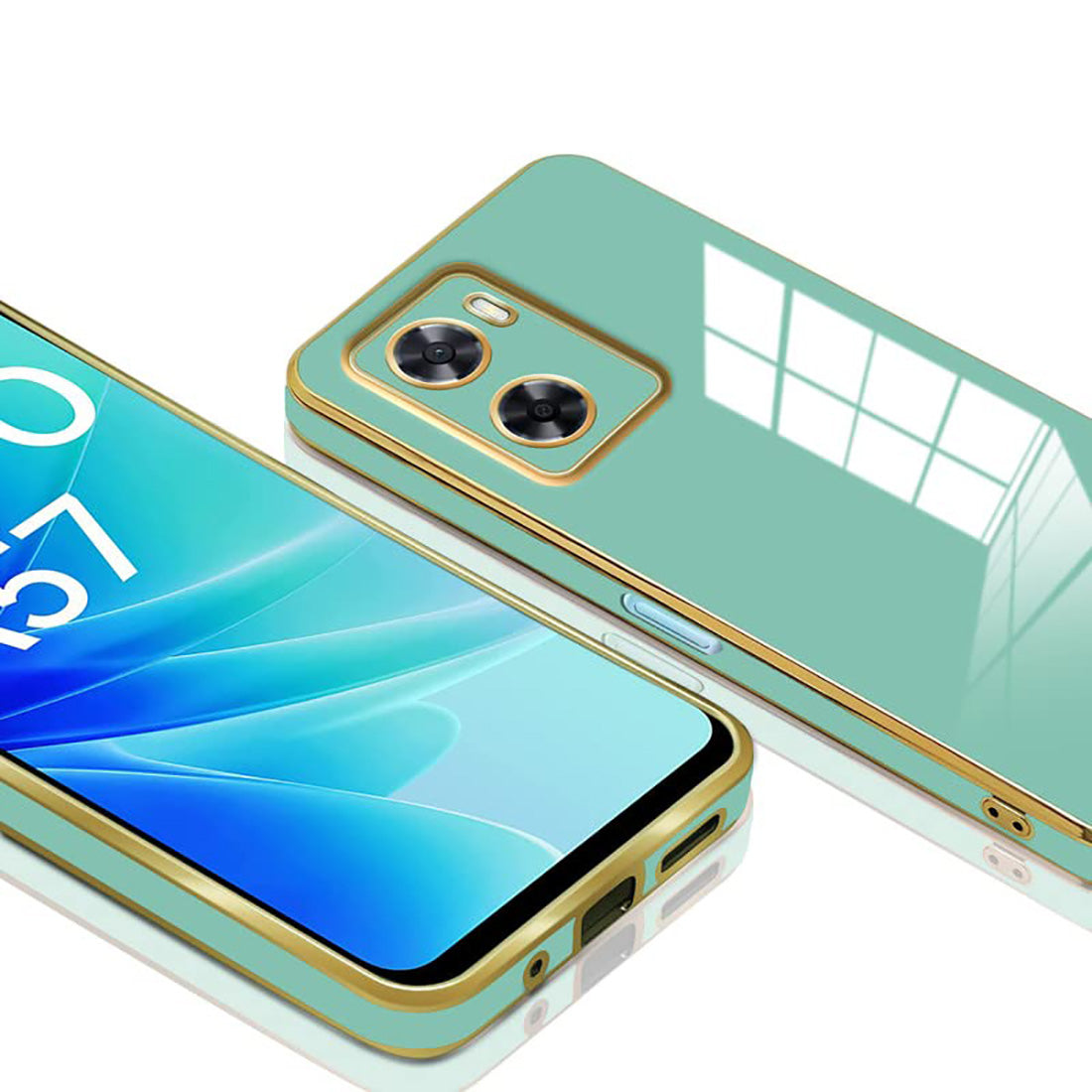 Electroplating TPU Cover for Oppo A57 5G / K10 5G / A77 5G / Realme Narzo 50 5G