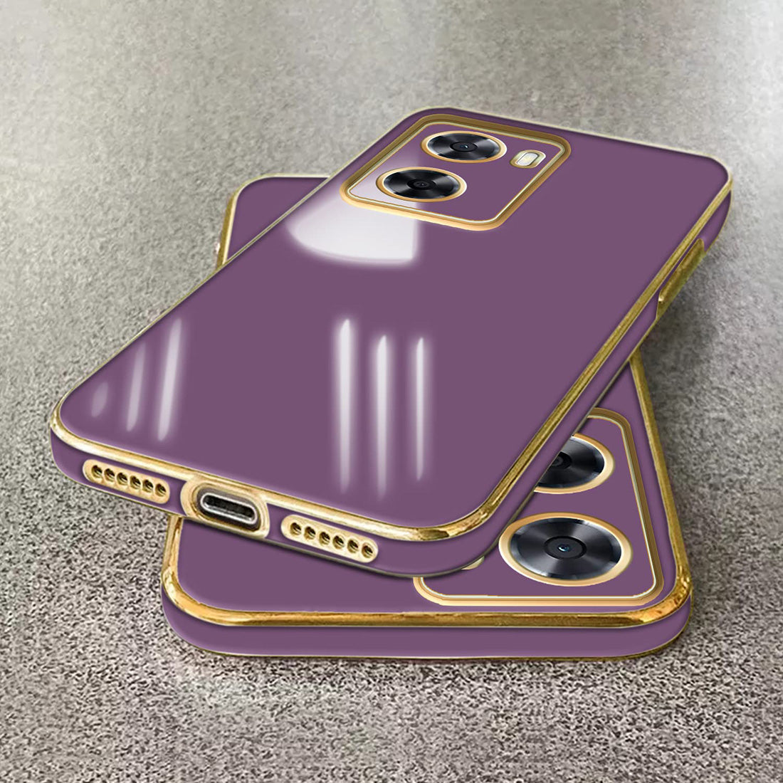 Electroplating TPU Cover for Oppo A57 5G / K10 5G / A77 5G / Realme Narzo 50 5G