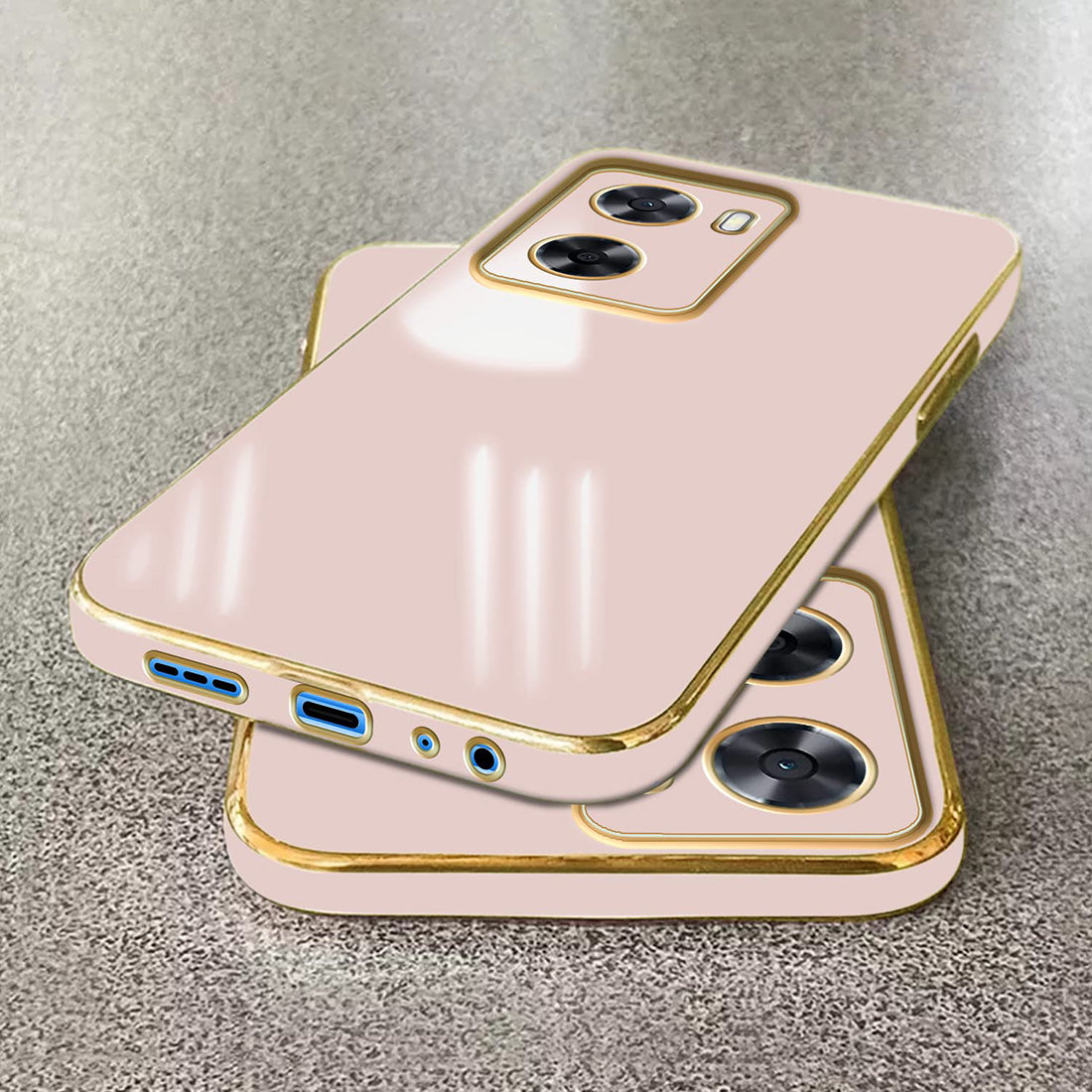 Electroplating TPU Cover for Oppo A57 5G / K10 5G / A77 5G / Realme Narzo 50 5G