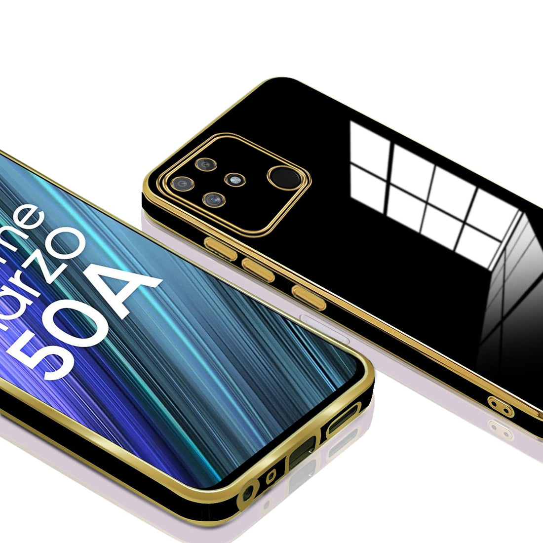 Electroplating TPU Cover for Realme Narzo 50A 4G