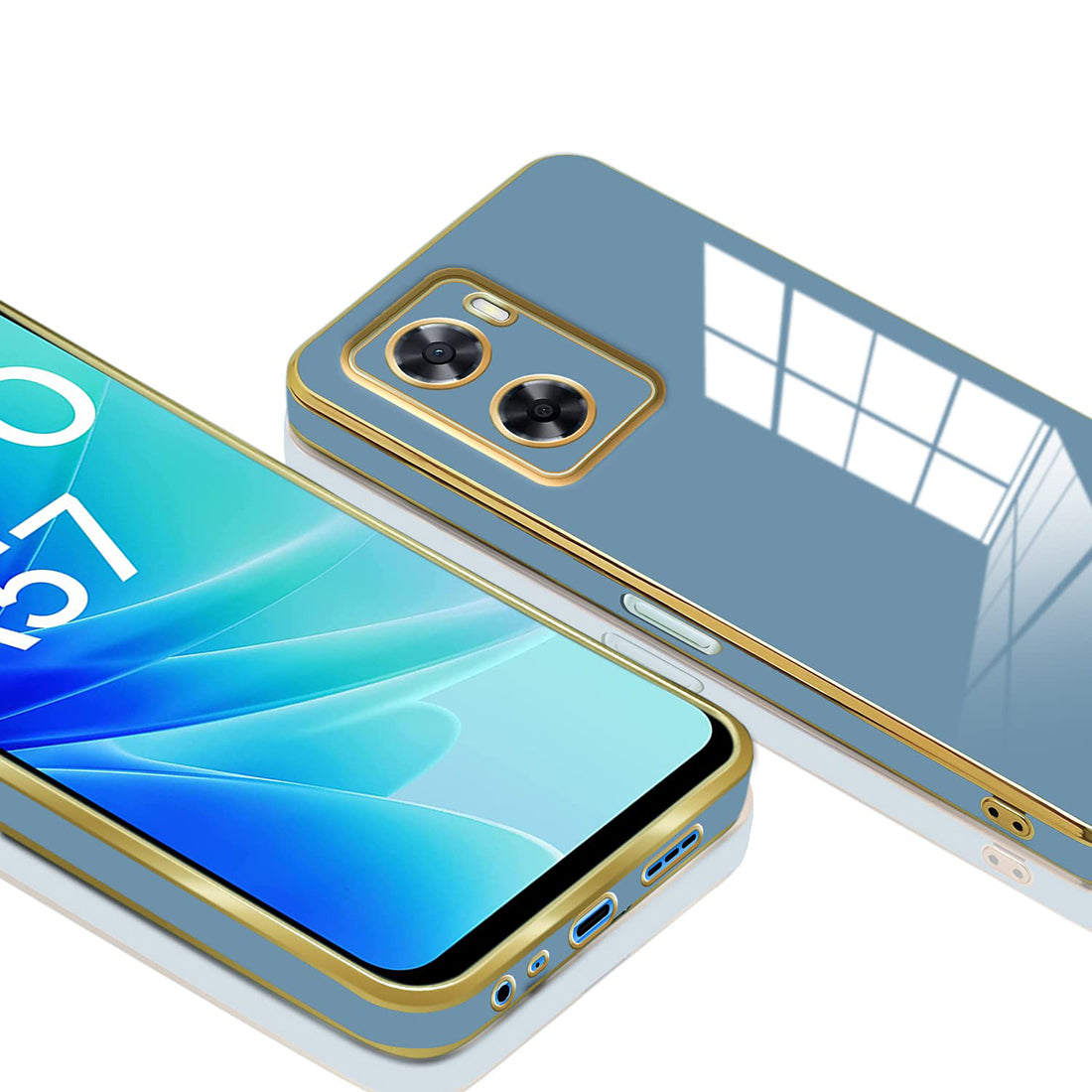 Electroplating TPU Cover for Oppo A77 5G / K10 5G / A57 5G / Realme Narzo 50 5G