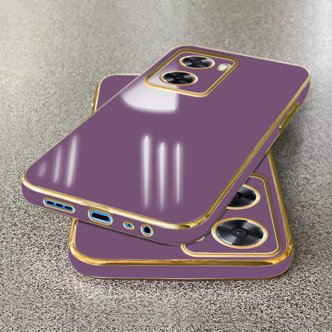 Electroplating TPU Cover for Oppo A77 5G / K10 5G / A57 5G / Realme Narzo 50 5G