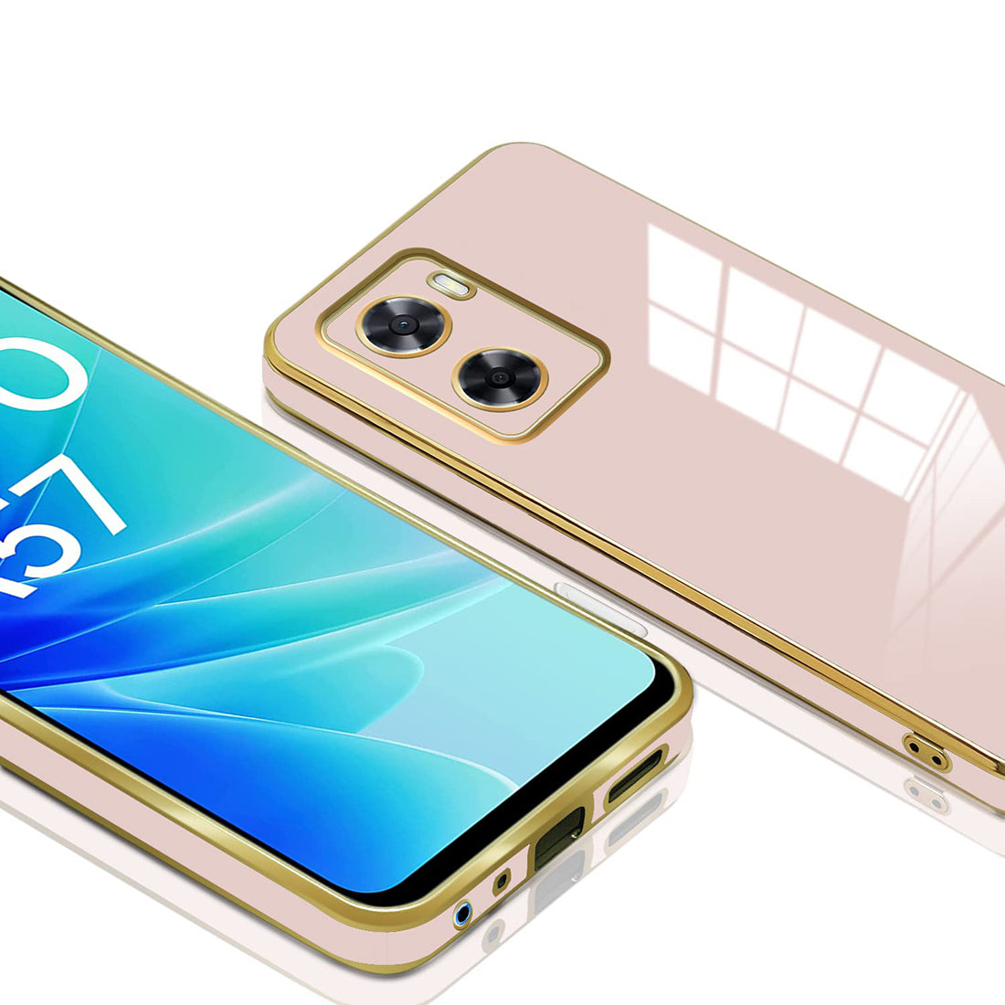 Electroplating TPU Cover for Oppo A77 5G / K10 5G / A57 5G / Realme Narzo 50 5G