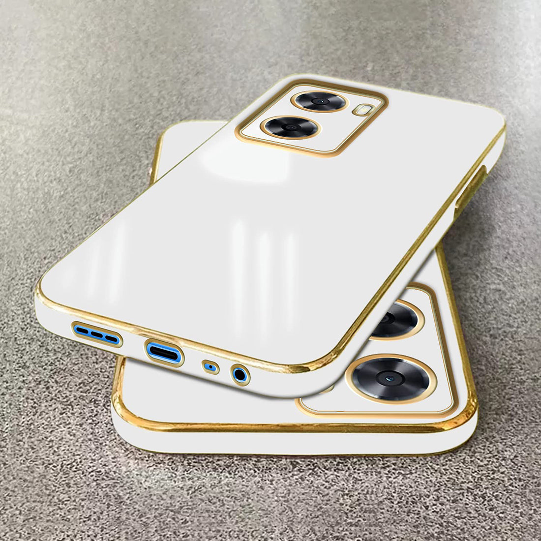 Electroplating TPU Cover for Oppo A77 5G / K10 5G / A57 5G / Realme Narzo 50 5G